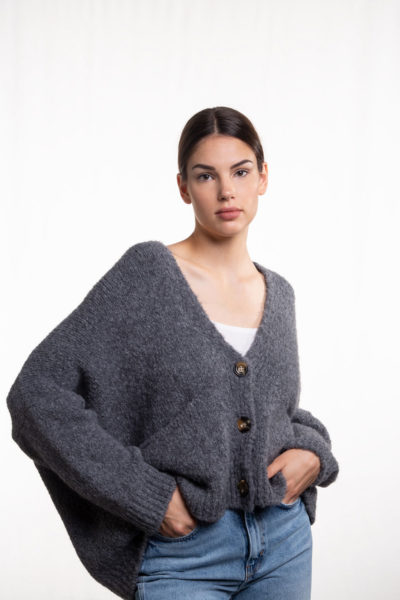 OVERSIZED CARDIGAN WITH BUTTONS