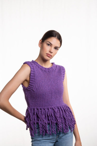 VEST WITH FRINGES