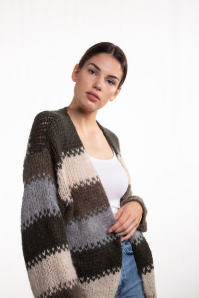 STRIPED CARDIGAN