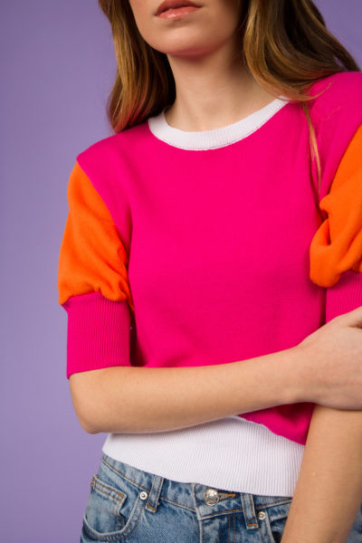 SHORT-SLEEVED KNITTED TEE