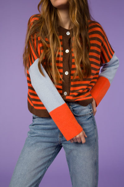 STRIPED CARDIGAN