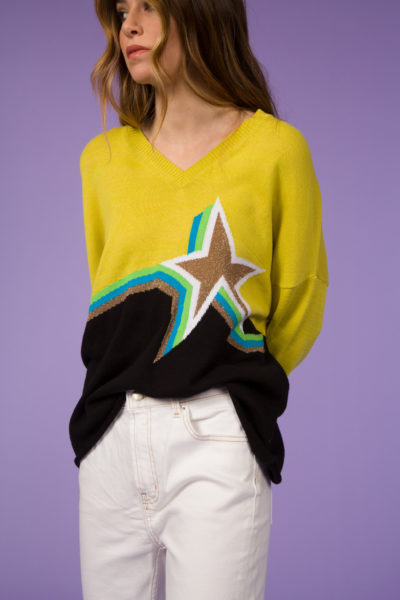 MULTICOLOR STAR SWEATER