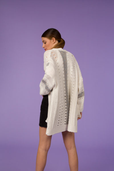 PERFORATED CARDIGAN