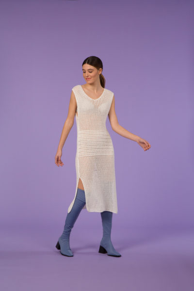 PERFORATED LONG DRESS
