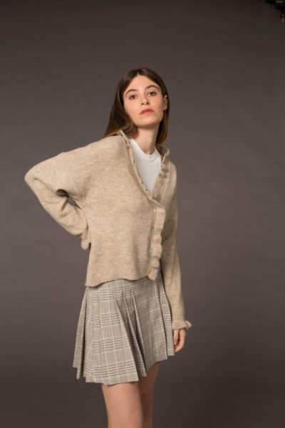 Cardigan with volantes