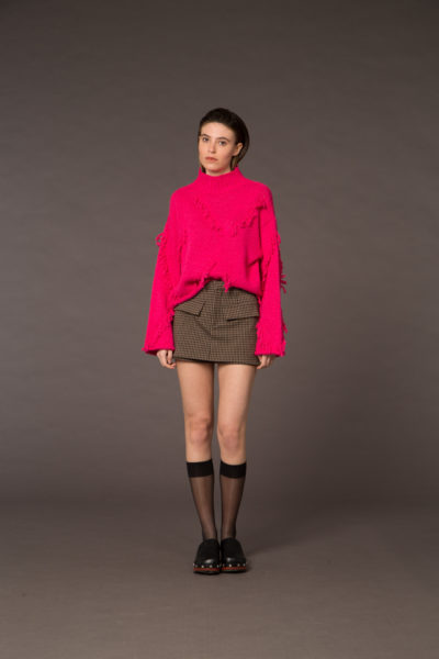 Sweater with fringe