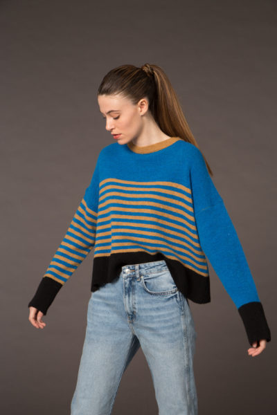 Multicolor striped sweater